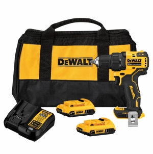 KIT TALADRO DEWALT 20V ATOMIC 65NM + 2 BATERÍAS DCD708D2-B2