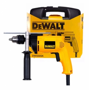TALADRO PERCUTOR 1/2&QUOT; 800W CON MALETA + 10 BROCAS DEWALT DW508SK-K22