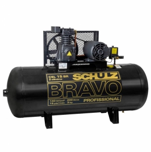 COMPRESORA DE AIRE TIPO PISTÓN 3 HP – BRAVO CSL 15BR/200 SCHULZ